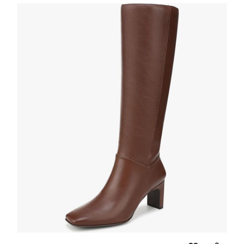 NWB Naturalizer Nona Knee High Boots Cappucino Brown 7 W Extra Wide Calf